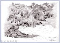 藏品(黑帶巴彥畫冊-55旱水捕魚法)的圖片