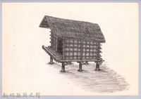 藏品(六柱穀倉-19六柱穀倉側開式的搭建16-1：安置門片完成圖(無門片))的圖片