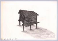 藏品(六柱穀倉-36六柱穀倉前開式的搭建15-1：隔間骨架)的圖片