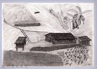 藏品(黑帶巴彥畫冊-29從前的房子)的圖片