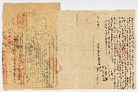 藏品(同治8年2月蕭恩、蕭雨向麥三觀立杜賣盡根絕瓦店契字及契尾
塹垣南門內文興街 代筆人 葉清泉 為中人 許孔觀 在場人 蕭俾叔 知見人堂侄 蕭登)的圖片