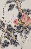 藏品(松梅富貴圖)的圖片