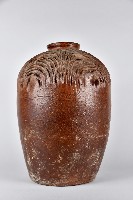 藏品(紅胎深褐釉條紋酒甕)的圖片