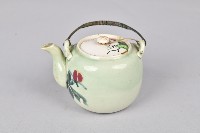 藏品(影青彩繪牡丹茶壺)的圖片