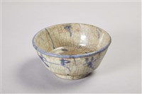 藏品(開片青花螺旋紋瓷碗)的圖片