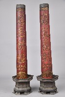 藏品(紅燭六角座燭台組)的圖片