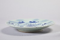 藏品(青花古鎮繪畫瓷盤)的圖片