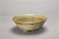 藏品(彩繪紅胎天青釉開片陶碗)的圖片