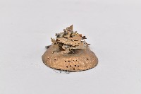 藏品(圓扁形帶鳳凰頂神像冠)的圖片