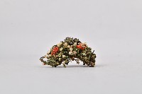 藏品(花鳥蝴蝶紋金屬片串珍珠髮飾)的圖片