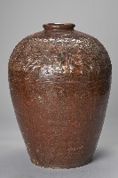 藏品(紅胎紅釉直紋甕)的圖片
