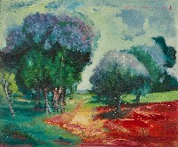 藏品(梨木樹的風景)的圖片