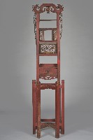 藏品(鏤雕紅漆洗臉架)的圖片