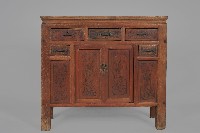 藏品(墨繪花草桌櫃)的圖片