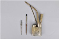 藏品(雀鳥花葉雙筒水煙斗)的圖片