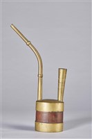 藏品(紅漆木製單筒水煙斗)的圖片