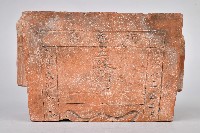 藏品(素燒紅胎矩形五谷先帝香爐)的圖片