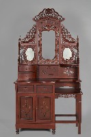 藏品(圓雕孔雀鈴蘭草紋飾梳妝台)的圖片