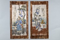 藏品(彩繪人像木製壁飾)的圖片