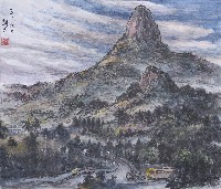 藏品(尖山夕照)的圖片