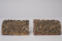 藏品(浮雕彩繪麒麟匾額底座)的圖片