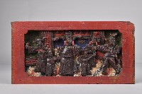 藏品(髹漆戲曲人像木雕牌飾)的圖片