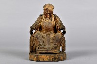 藏品(坐姿神像木雕)的圖片