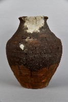 藏品(陶製紅胎褐釉素面壺)的圖片