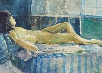 藏品(床上的少女)的圖片