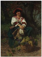 藏品(採收葡萄的農婦)的圖片