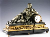 藏品(法國青銅壁爐座鐘)的圖片