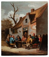 藏品(小酒館前的聚會)的圖片