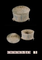 藏品(博山型綠釉陶奩-蓋)的圖片