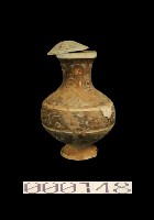 藏品(灰陶加彩大尊-蓋)的圖片