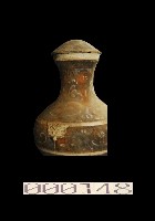 藏品(灰陶加彩大尊-蓋)的圖片