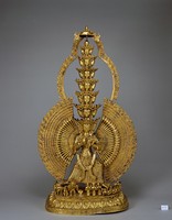 藏品(鎏金大白傘蓋佛母展立像)的圖片