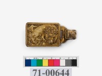 藏品(鎏金獅球銅帶扣)的圖片