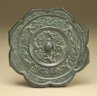 藏品(雀繞花枝紋鏡)的圖片