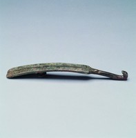 藏品(鎏金幾何捲雲紋螭龍帶鉤)的圖片