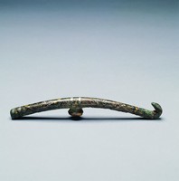 藏品(錯金銀捲雲紋螭龍帶鉤)的圖片