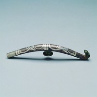 藏品(錯銀捲雲紋螭龍帶鉤)的圖片