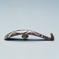 藏品(錯銀捲雲紋螭龍帶鉤)的圖片