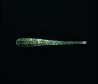 藏品(錯金銀鑲嵌綠松石帶鉤)的圖片