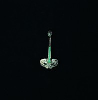 藏品(鎏銀鑲嵌綠松石帶鉤)的圖片