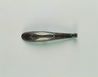 藏品(獸首錯銀幾何紋帶鉤)的圖片