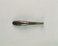 藏品(馬首錯銀幾何紋帶鉤)的圖片