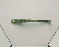 藏品(鳳首錯金鑲綠松石帶鉤)的圖片