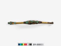 藏品(獸首包金鶚形紋嵌綠松石帶鉤)的圖片