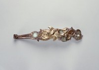 藏品(獸首鎏金嵌戰國珠帶鉤)的圖片