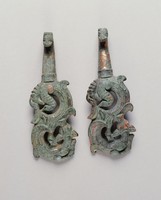 藏品(鎏金獸形帶鉤一對)的圖片